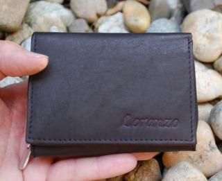 Pánska čierna menšia peňaženka koža
