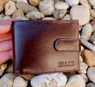 Pánska hnedá tmavá peňaženka ELLINI