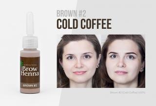 Brow Xenna henna na obočie – fľaštička 10 ml Barvy: Cold Coffee č. 102