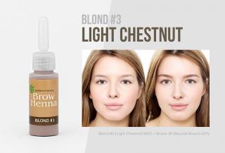 Brow Xenna henna na obočie – fľaštička 10 ml Barvy: Light Chestnut č. 203