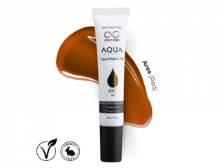 Infinity Aqua Drops hybridná tekutá farba na obočie 15 ml Barva: Ares (Red)