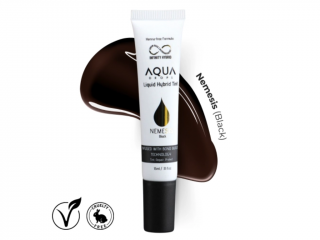 Infinity Aqua Drops hybridná tekutá farba na obočie 15 ml Barva: Nemesis (Black)