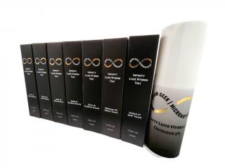 Infinity Luxe Hybrid Cream Tint - Bronze Kit - sada hybridných krémových farieb Hybrid Cream (7×15 ml) + oxidant