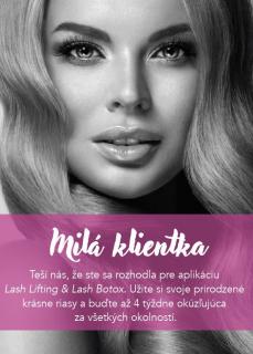 Inštrukcie po aplikácii Lash Liftingu + BTX (čeština) 20 ks