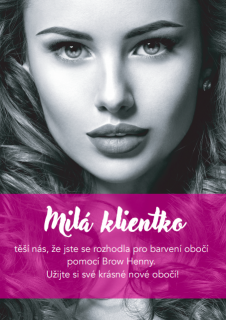 Inštrukcie po návšteve Brow Baru 20 ks