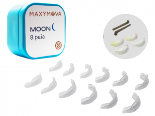 Maxymova Moon CURL + LIFT priehľadné natáčky na lash lifting 8 párov + 1 pár kompenzátorov