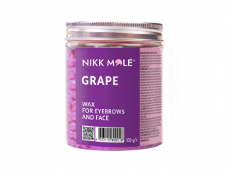 Nikk Mole depilačný vosk na obočie a tvár 100 g Typ: Grapes (hroznové víno)