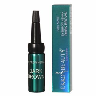 Nikk Mole EKKOBEAUTY henna na obočie 5 ml Barva: Dark Brown