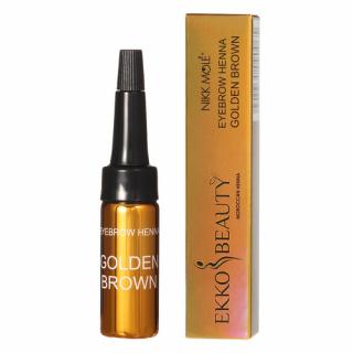 Nikk Mole EKKOBEAUTY henna na obočie 5 ml Barva: Golden Brown