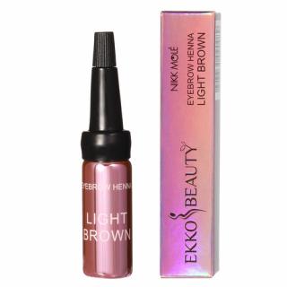 Nikk Mole EKKOBEAUTY henna na obočie 5 ml Barva: Light Brown