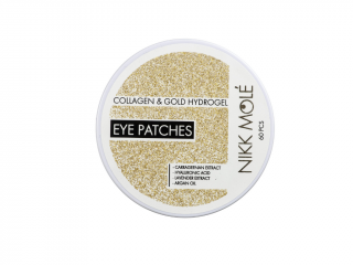 Nikk Mole Hyaluronic & Collagen Gold Patches - hydrogélové náplasti pod oči (60 ks)