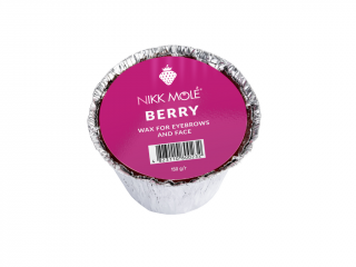 Nikk Mole tvrdý vosk v tégliku na obočie a tvár 100 g Typ: Berry (lesní plody)