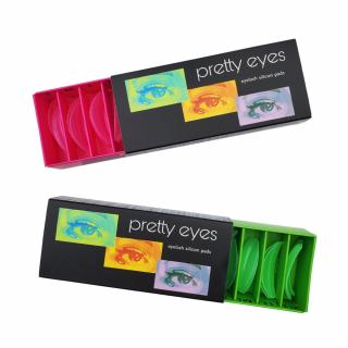 Pretty Eyes natáčky na Lash Lifting 4 páry Velikost: Růžové S1-XL1, pevné, ploché, 4 páry