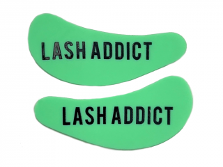 SC znovu použiteľné silikónové podložky pod oči 1 pár Typ: Zelené LASH ADDICT