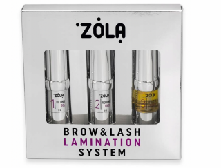 ZOLA Brow & Lash Lamination System – strieborná sada na lamináciu obočia a rias