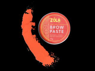 ZOLA brow pasta s keratínom, aloe vera a vitamínom E 15 g Barva: Coral - korálová