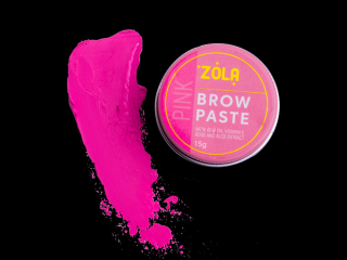 ZOLA brow pasta s keratínom, aloe vera a vitamínom E 15 g Barva: Pink - růžová
