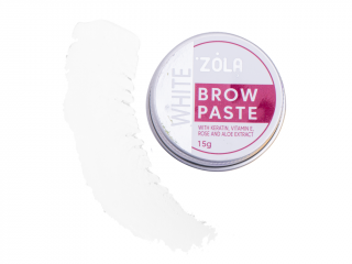 ZOLA brow pasta s keratínom, aloe vera a vitamínom E 15 g Barva: White - bílá