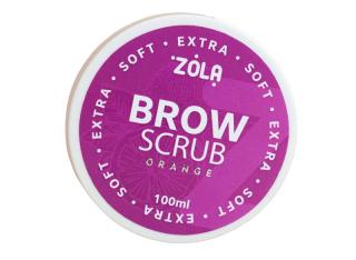 ZOLA Brow Scrub Extra Soft Orange - extra jemný peeling na obočie pomaranč 100 ml