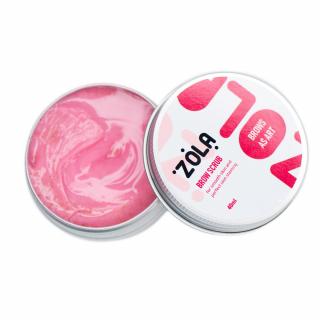 ZOLA Brow Scrub Pink – peeling na obočie ružový Objem: 100 ml