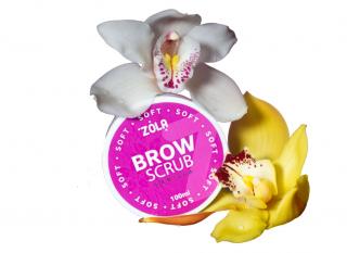 ZOLA Brow Scrub Soft Vanilla - jemný peeling na obočie vanilka 100 ml