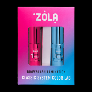 ZOLA Lash & Brow Laminácia System Color Lab sada na lamináciu rias a obočia