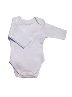 GAJI / Body dojčenské dlhý rukáv 56-104 -  biely  lém
