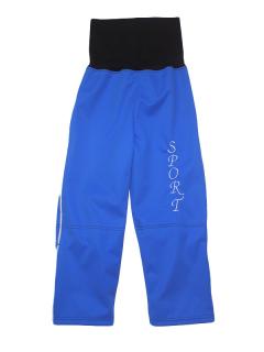 GAJI / Nohavice softshell s fleecem - sv.modrá
