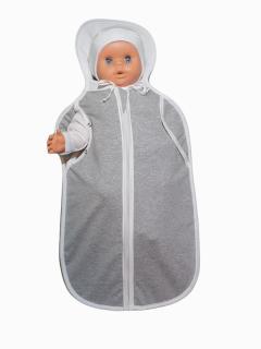 GAJI / Perinka Mimi - ulitka  otvor pre ručky- sivá