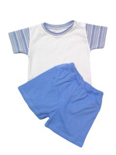 GAJI / Súprava tričko + kraťasy kombinované v.68-116 - modrá