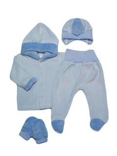 GAJI / Súprava zimná krabička 56-74 - modrá (bundička,poldupačky,čiapka,rukavičky)