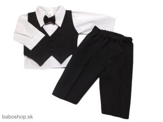 GAJI / Sviatočné oblečenie v.56-80 čierna (košeľa,vesta,nohavice)