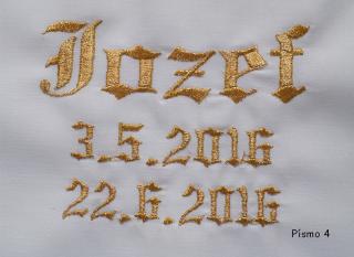 Vyšitie košieľky do krstu