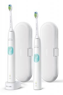 Sonická zubná kefka 1+1 Philips Sonicare ProtectiveClean 4300 White HX6807/35 s 2 režimami a cestovným púzdrom