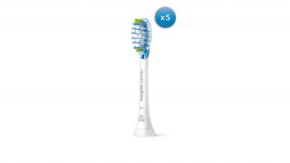 Štandardná veľkosť hlavice sonickej kefky Philips Sonicare Premium Plaque Defense HX9045/17, 4+1 ks