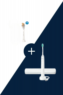 Štandardná veľkosť hlavice sonickej kefky Philips Sonicare Prestige HX9096/10, 6 ks + zadarmo Sonická zubná kefka Philips Sonicare 3100 HX3673/13