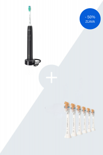 Výhodné balenie sonickej kefky Philips Sonicare 3100 HX3671/14 základný model s 50% zľavou + náhradné hlavice Philips Sonicare Prestige HX9096/10, 6…