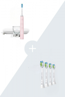 Výhodné balenie sonickej kefky Philips Sonicare DiamondClean novej generácie Pink HX9911/29 + náhradné hlavice  Philips Sonicare Optimal White…