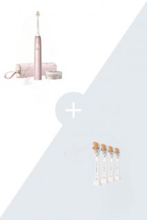 Výhodné balenie sonickej kefky Philips Sonicare DiamondClean Prestige Limited Edition Pink HX9992/31 + náhradné hlavice Philips Sonicare Prestige…