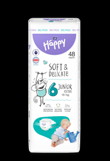 Detské plienky Bella Baby Happy Soft and Delicate Junior Extra Big Pack - 48 ks