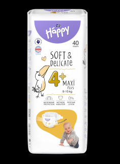 Detské plienky Bella Baby Happy Soft and Delicate Maxi Plus - 40 ks