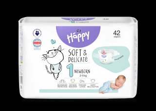 Detské plienky Bella Baby Happy Soft and Delicate Newborn - á 42 ks