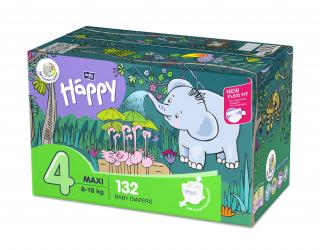 Detské plienky Happy Maxi - 132 ks