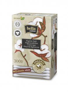 Hygienické tyčinky Bella Cotton BIO 300 ks