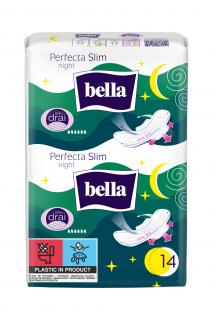 Hygienické vložky Bella Perfecta Slim Night Silky Drai – 14 ks