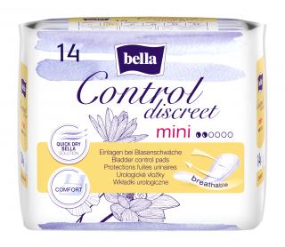 Urologické vložky Bella Control Discreet Mini - 14 ks