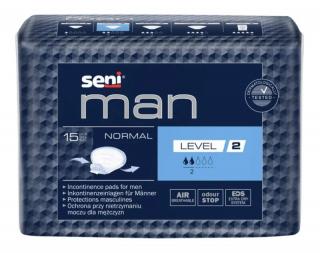 Urologické vložky pre mužov Seni Man Level 2 Normal - 15 ks