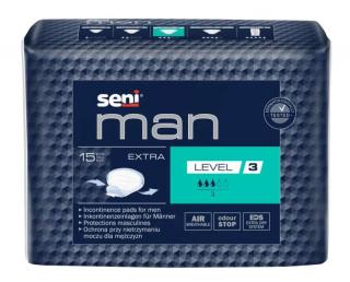 Urologické vložky pre mužov Seni Man Level 3 Extra - 15 ks