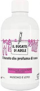 Il bucato di Adele Parfém do prania Muschio e lotto  500 ml (Mach a lotos - Lotosový kvet a konvalinka obohatené dubovým machom a cédrovým drevom)