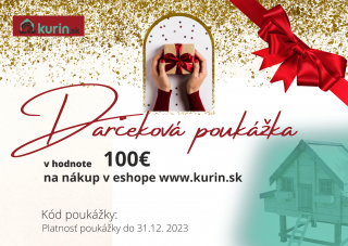 Darčekový poukaz na nákup tovaru v hodnote 100€